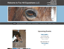 Tablet Screenshot of foxhilleq.com
